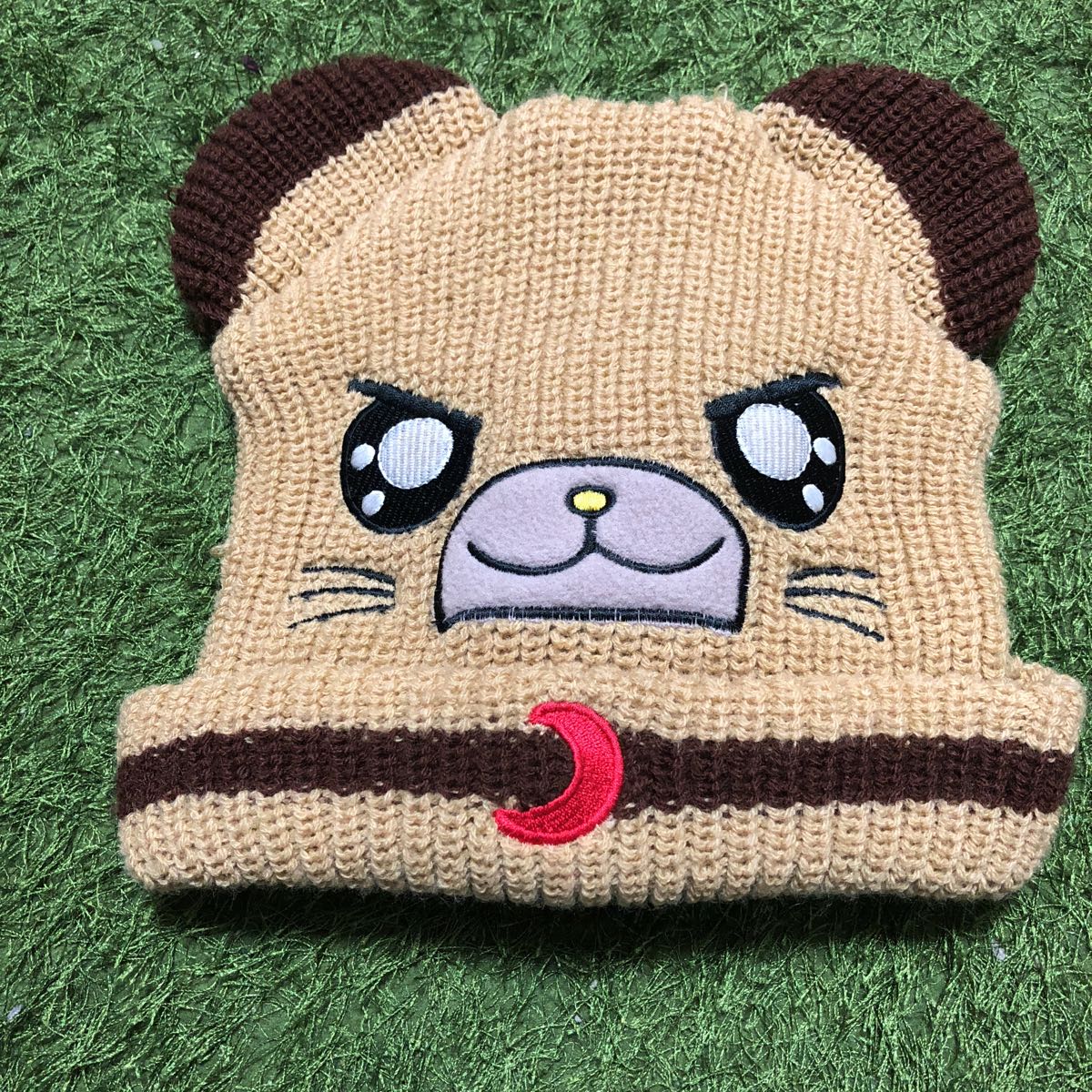 中古 ハム太郎 タイショーくん風ニット帽子 茶色 ほつれあり の落札情報詳細 ヤフオク落札価格情報 オークフリー スマートフォン版