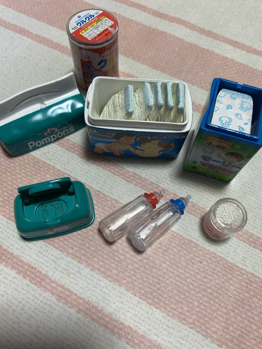 送料無料 リーメント ぷちサンプル 赤ちゃん オムツ ミルク ほ乳瓶 おしりふき 綿棒 ドールハウス の落札情報詳細 ヤフオク落札価格情報 オークフリー スマートフォン版