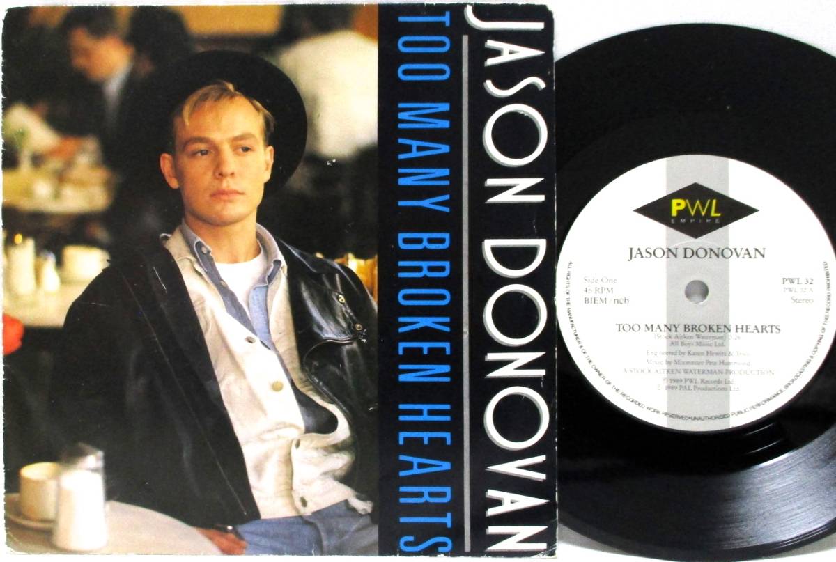 欧7 Jason Donovan Too Many Broken Hearts 19 欧州盤 7インチシングルレコード ユーロビート Pwl 藤井隆 ナンダカンダ の落札情報詳細 ヤフオク落札価格情報 オークフリー スマートフォン版