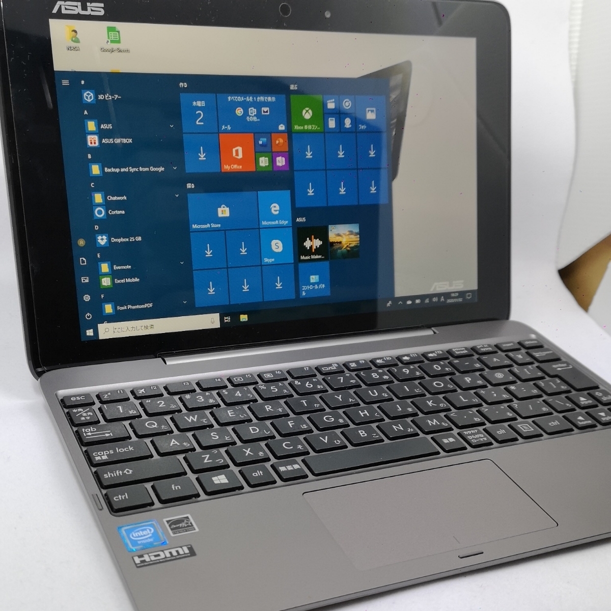 美品中古 Asus Transbook T100ha 128s Windows10 2in1 ディスク128gb メモリ4gb Cpu Z8500 Microsdで増設可能 10 1インチips液晶 の落札情報詳細 ヤフオク落札価格情報 オークフリー スマートフォン版