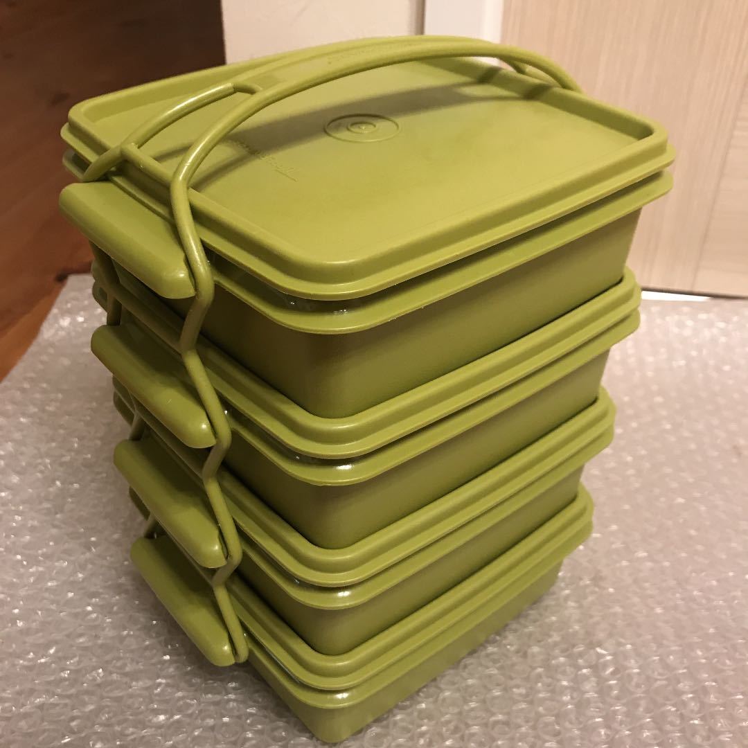 タッパーウェア Tupperware ランチボックス 保存容器 お弁当箱 タッパーウエア カルテット の落札情報詳細 ヤフオク落札価格情報 オークフリー スマートフォン版
