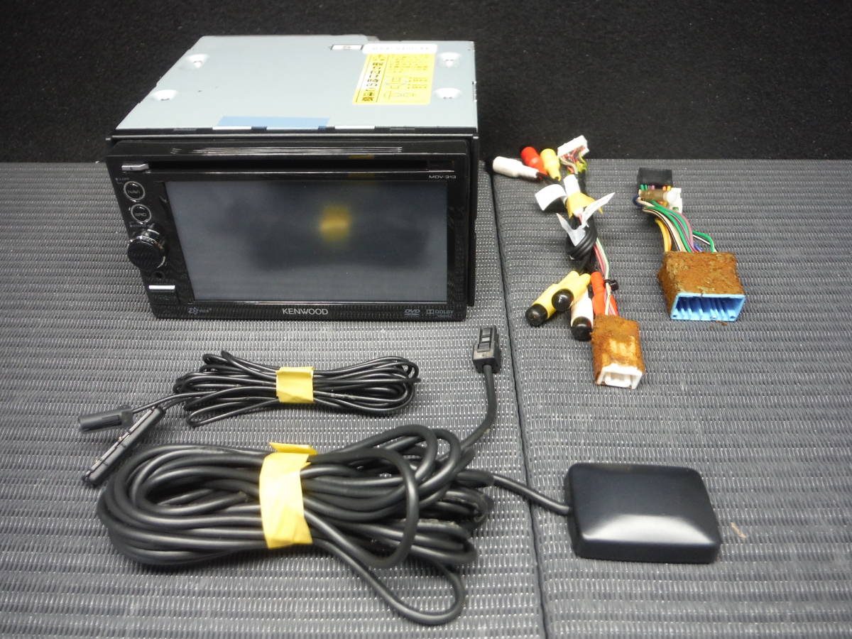 ●ケンウッド MDV-313 メモリーナビ ワンセグ DVD USB iPod iPhone 中古実走確認済 得価 ケンウッド MDV-313 メモリーナビ DVD⁄ワンセグ