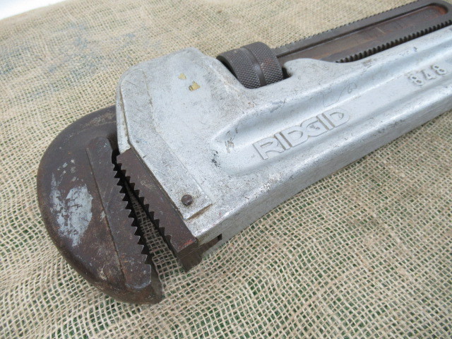 中古】RIDGID/リジッド アルミパイプレンチ 848 大型パイプレンチ全長