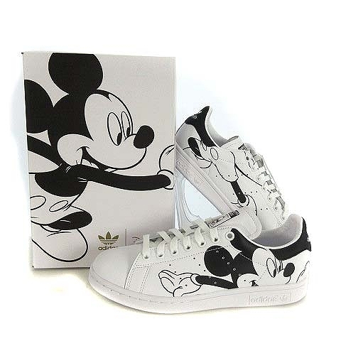 アディダスオリジナルス Adidas Originals Disney Mickey Mouse コラボ 19aw Stan Smith スタンスミス Fw25 スニーカー シューズ 白 24 5 の落札情報詳細 ヤフオク落札価格情報 オークフリー スマートフォン版