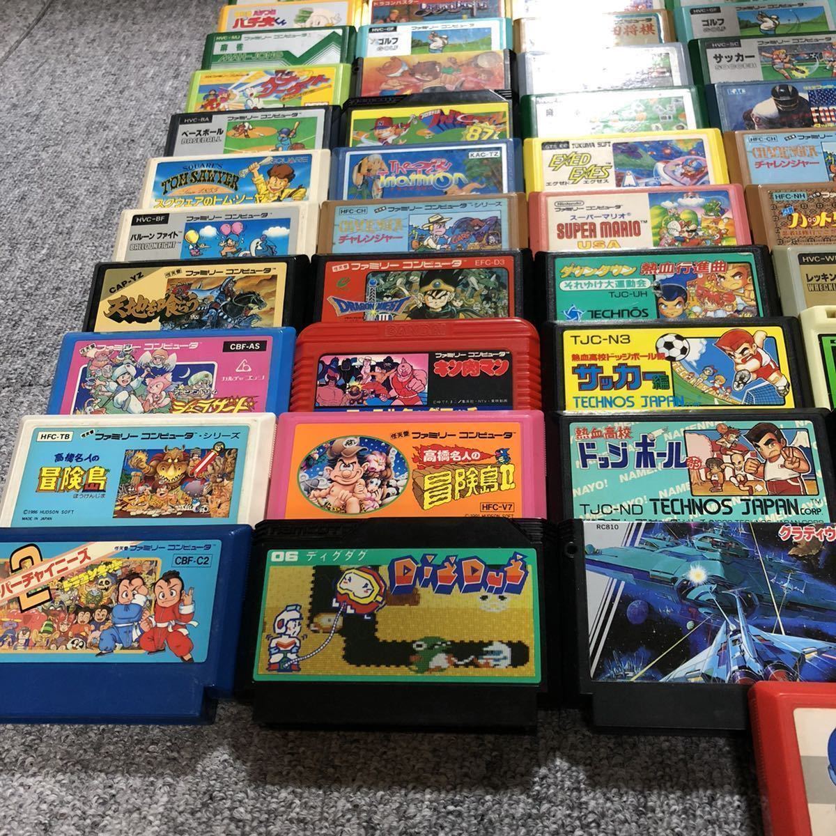 Fc ファミコンソフト大量本セット ロックマン メタルギア マリオ ドラクエ くにお ツインビー 高橋名人他カセットまとめ売り 任天堂 の落札情報詳細 ヤフオク落札価格情報 オークフリー スマートフォン版