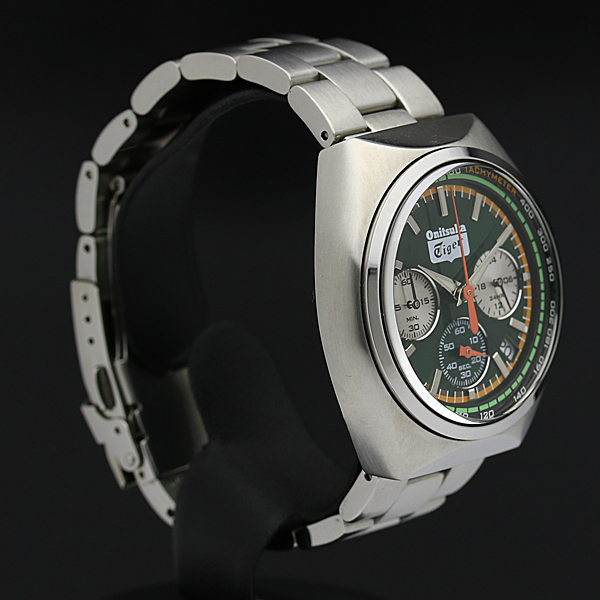 中古 1円 稼働品 Onitsuka Tiger オニツカタイガー Vk63 0010 クロノグラフ デイト 緑文字盤 3コマ有 Qz メンズ腕時計 Ah751 の落札情報詳細 ヤフオク落札価格情報 オークフリー スマートフォン版