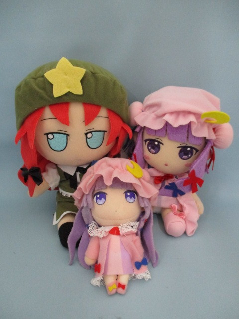 Ki0426 27 東方project ぬいぐるみ 3種セット ふもふもめいりん 紅美鈴 パチュリー ノーレッジ の落札情報詳細 ヤフオク落札価格情報 オークフリー スマートフォン版
