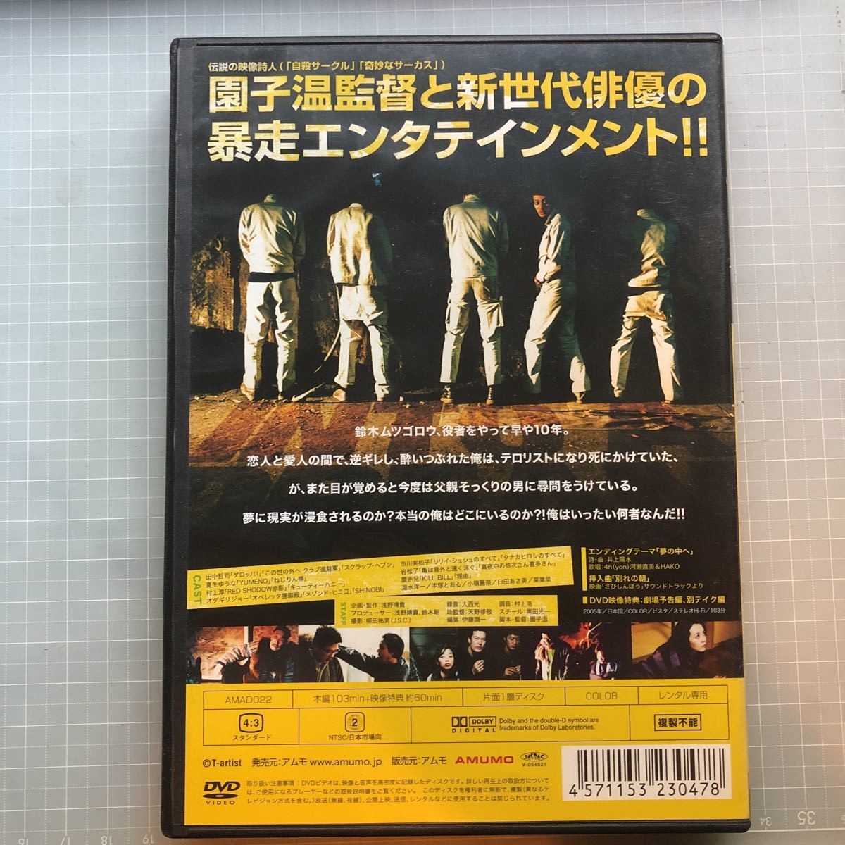 Dvd 夢の中へ 園子温 田中哲司 村上淳 オダギリジョー 市川実和子 夏生ゆうな ムラジュン 井上陽水 温水洋一 岩松了 麿赤兒 小嶺麗奈 の落札情報詳細 ヤフオク落札価格情報 オークフリー スマートフォン版