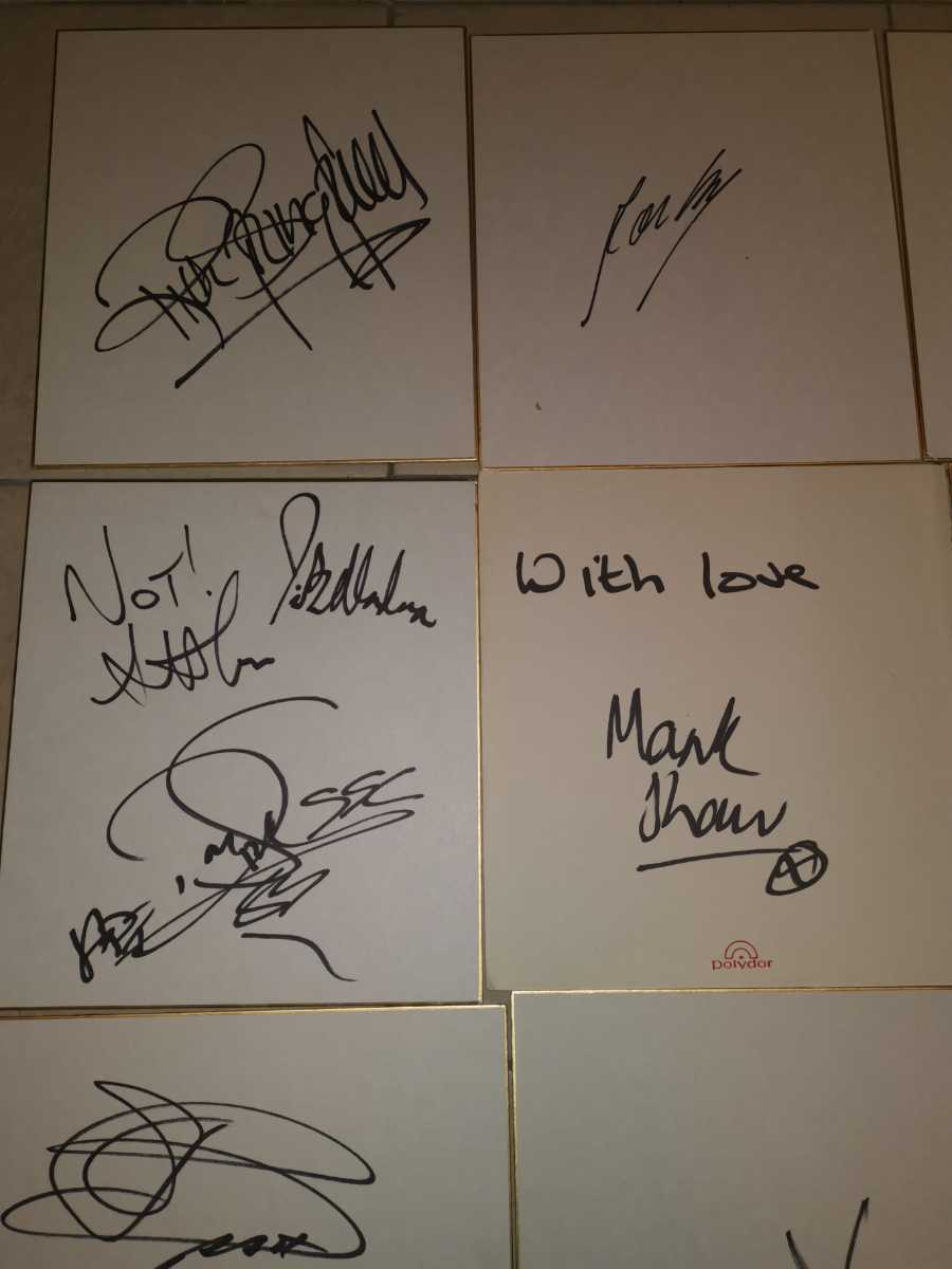 直筆サイン色紙、ハロウィン、ハードロック、ジャーマンメタル