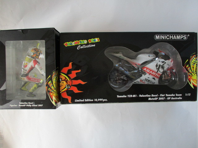 即決 PMA ミニチャンプス製 1/12 ヤマハ YZR-M1 MotoGP 2007年 ...