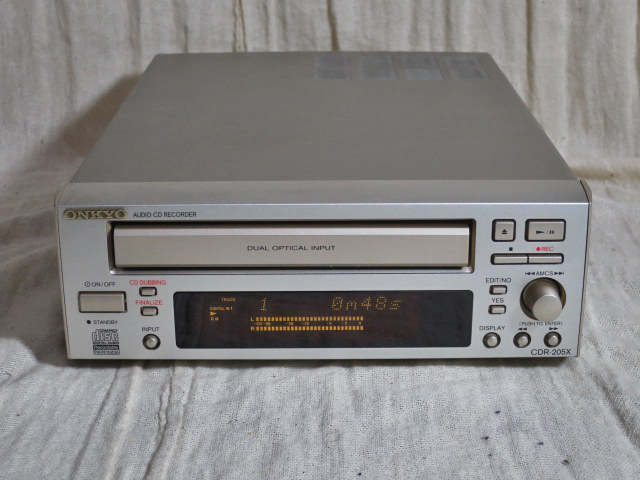 ONKYO 小型CDレコーダー CDR-205X ピックアップ交換 整備動作品