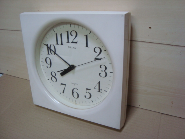 【在庫あり/即出荷可】 昭和レトロ 壁掛け時計 柱時計 ウォールクロック QA583 SEIKO - 掛時計/柱時計
