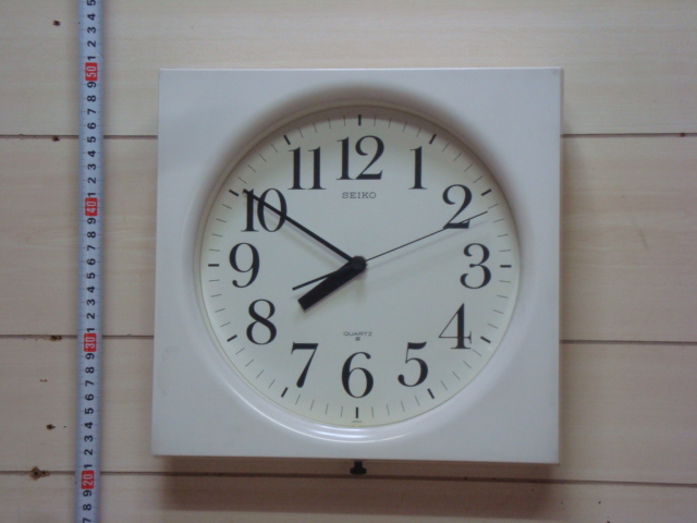 【在庫あり/即出荷可】 昭和レトロ 壁掛け時計 柱時計 ウォールクロック QA583 SEIKO - 掛時計/柱時計