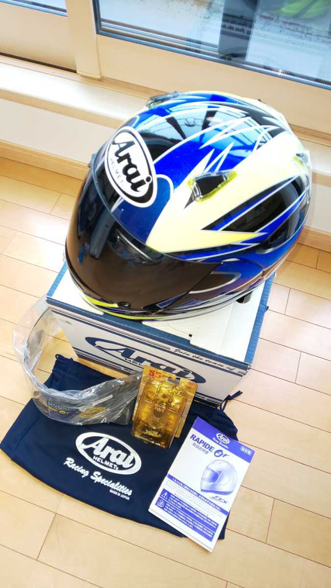 店舗クーポン 美品 Arai RAPIDE-OV 59-60cm Lサイズ 希少 ラパイドOV