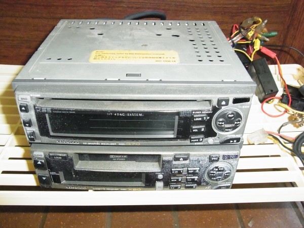 ジャンク】 KENWOOD ケンウッド CDデッキ KDC-G70 カセットデッキ KRC