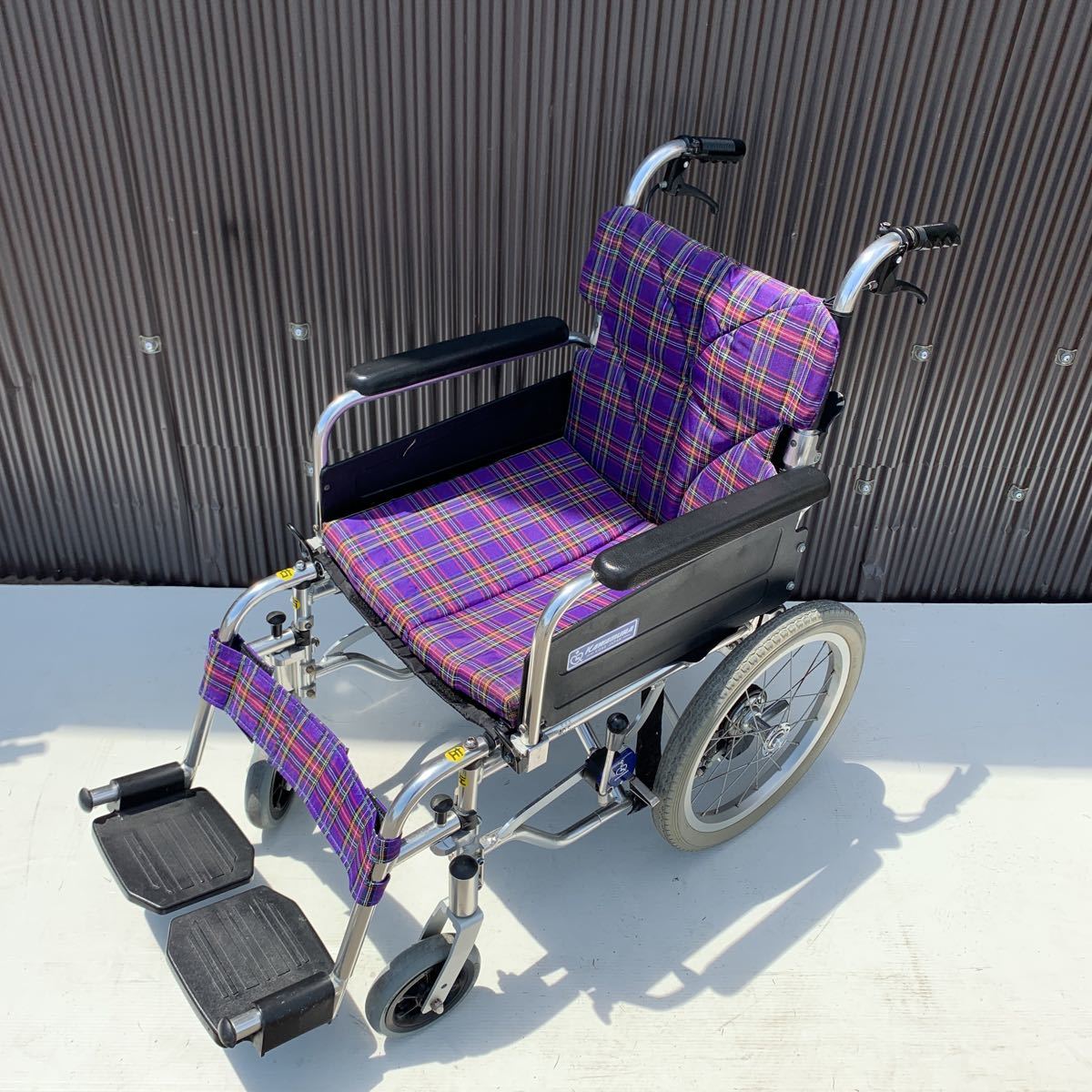 KAWAMURA 車椅子 パープル KA302SB