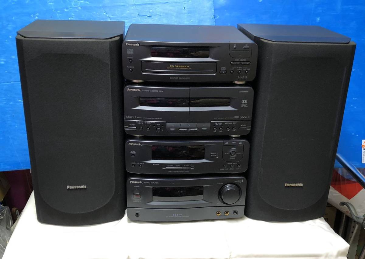 Panasonic CD／カセット／FM・AM ミニコンポ SE-CH510の落札情報詳細