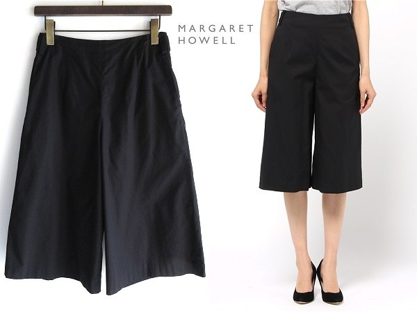 マーガレットハウエル　キュロット MARGARET HOWELL キュロットパンツ （WASHED COTTON POPLIN