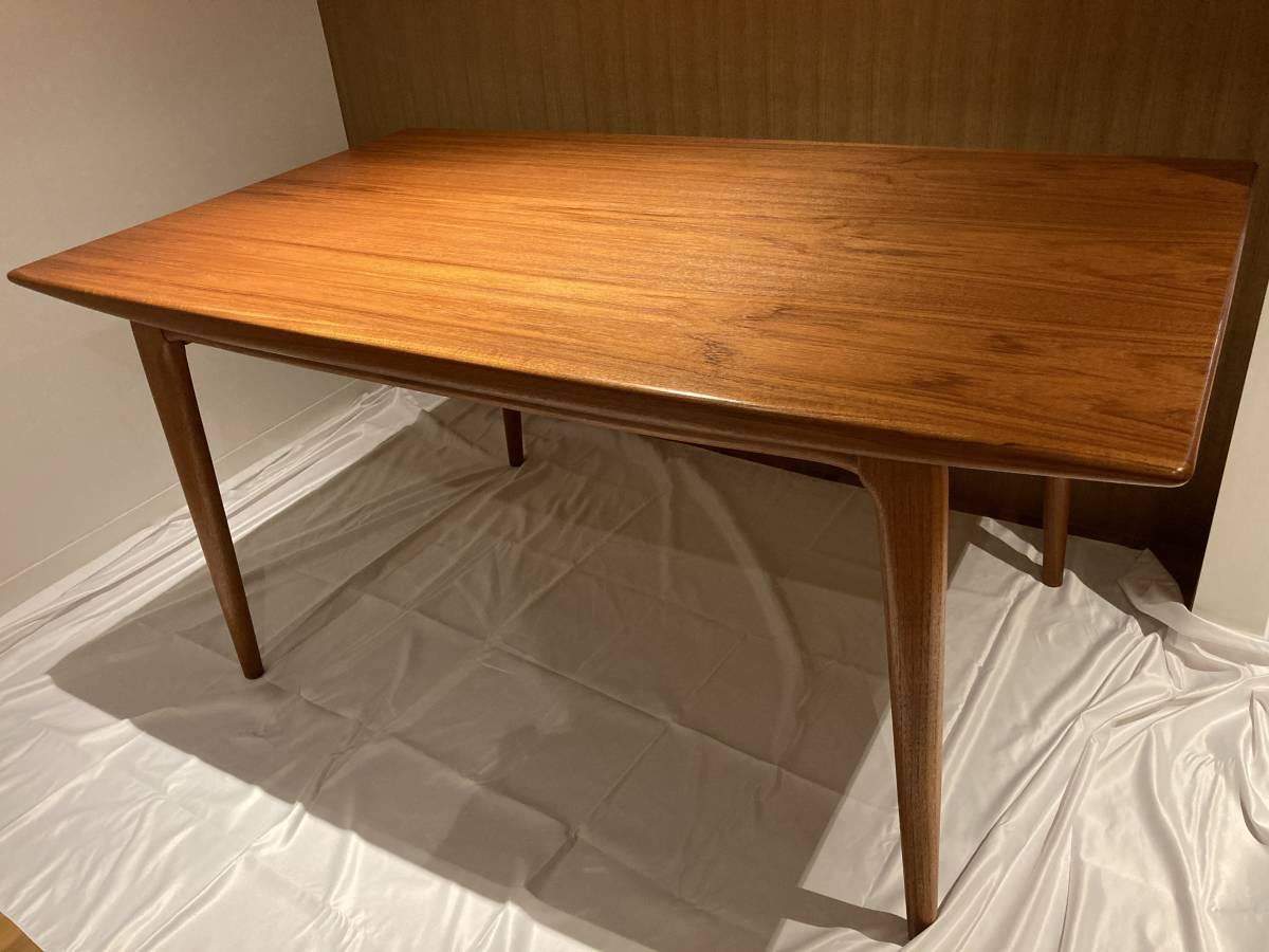 北欧家具 ヴィンテージ デンマーク チーク ドローリーフテーブル