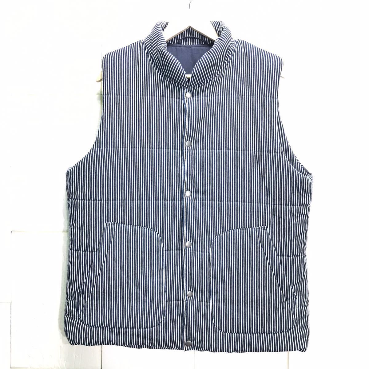 Gu ジーユー アウターベスト 中綿 アメカジ ワーク ヒッコリー 定番 カジュアル おしゃれ 重ね着 メンズ Xl 6679ii の落札情報詳細 ヤフオク落札価格情報 オークフリー スマートフォン版