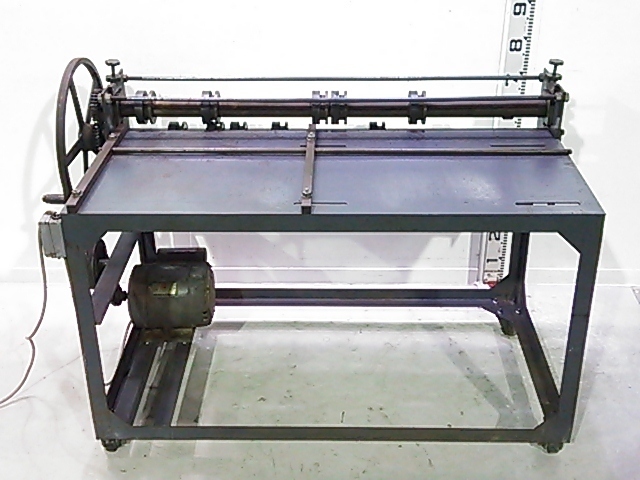盛光！スリッター！電動式！100v！実働品！切断機！板金加工