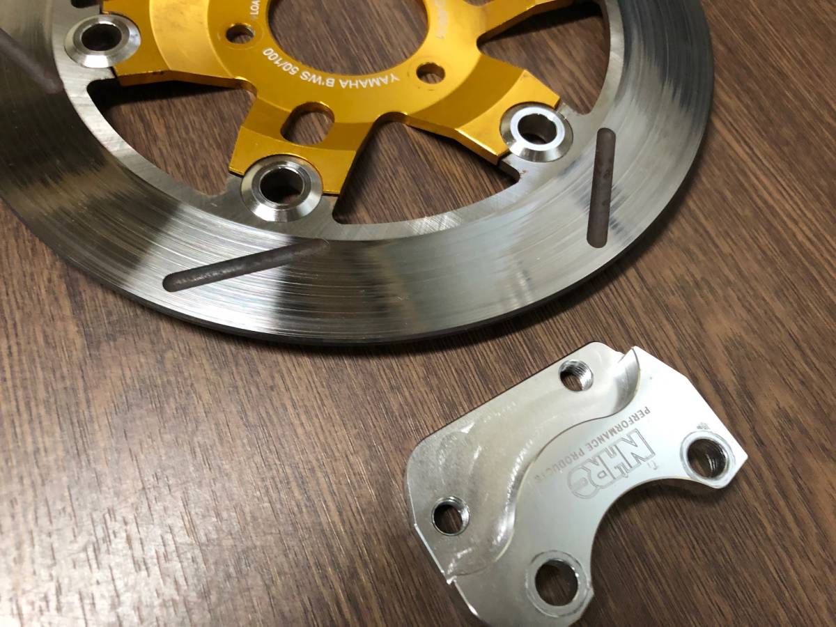 NHRC BW'S100(4VP) 220mmフローティングディスク ゴールド キャリパー