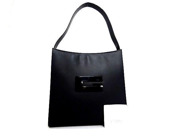 1円 □極美品□ GUCCI グッチ 001 3066 002122 ロゴ レザー ショルダー  