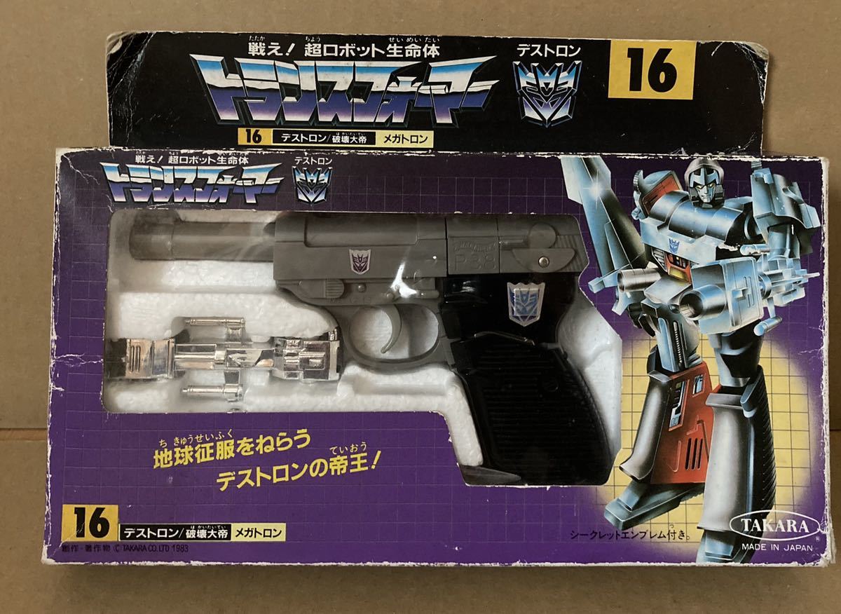 16 デストロン 破壊大帝 メガトロン トランスフォーマー 当時物 日本版 