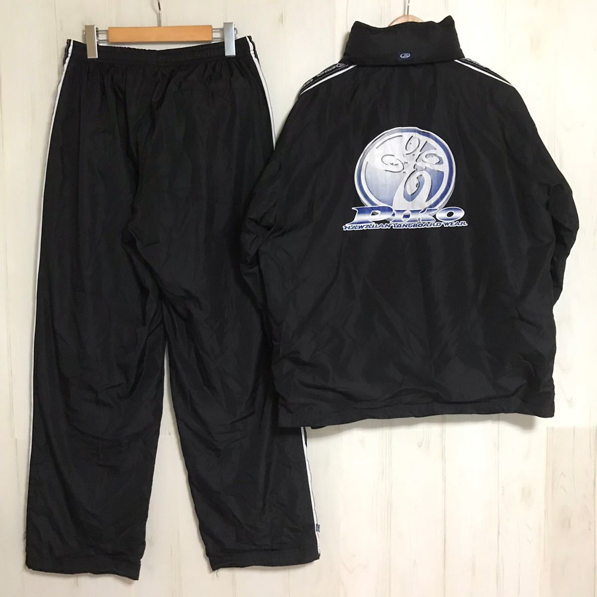 【フード付き】PIKO ウィンドブレーカー 上下 Lサイズ PIKO】ピコ ウインドブレーカー 上下セット セットアップ 裏起毛