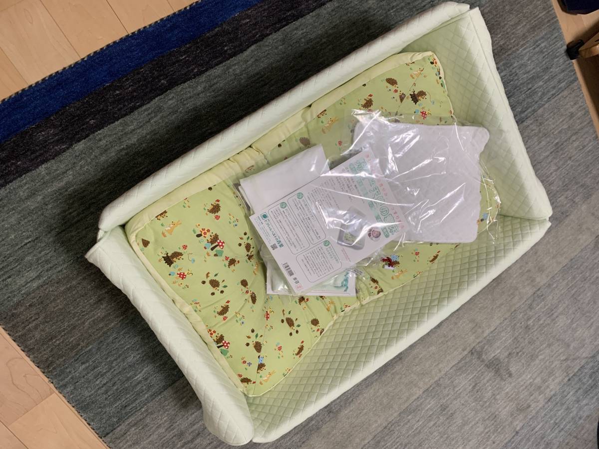 天使の寝床 トコちゃん まんまるねんね 美品 青葉 新生児 ベッド ...