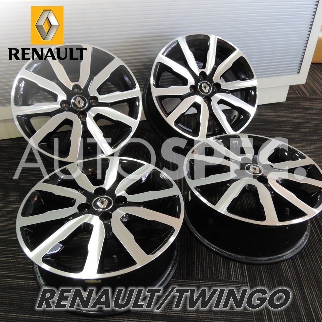 ルノー トゥインゴ純正16インチアルミホイール 4本セット