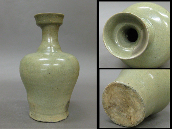 古玄社】朝鮮美術 李朝 青磁／花瓶 HN383の落札情報詳細 - Yahoo