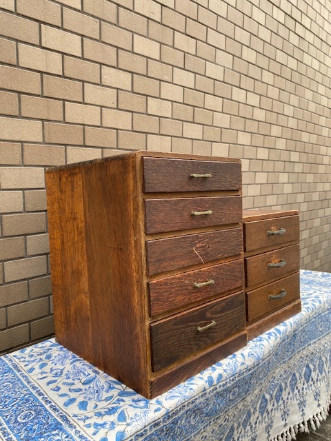 古い木製 3杯 小引き出し 小物入れ 古道具 古家具 昭和レトロ 小引出し