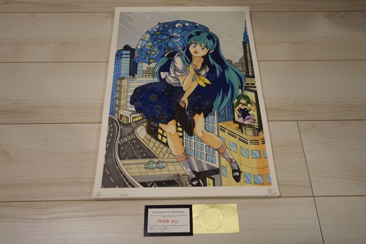 DEATH NYC 額付き 世界限定100枚 アートポスタ うる星やつら ラム