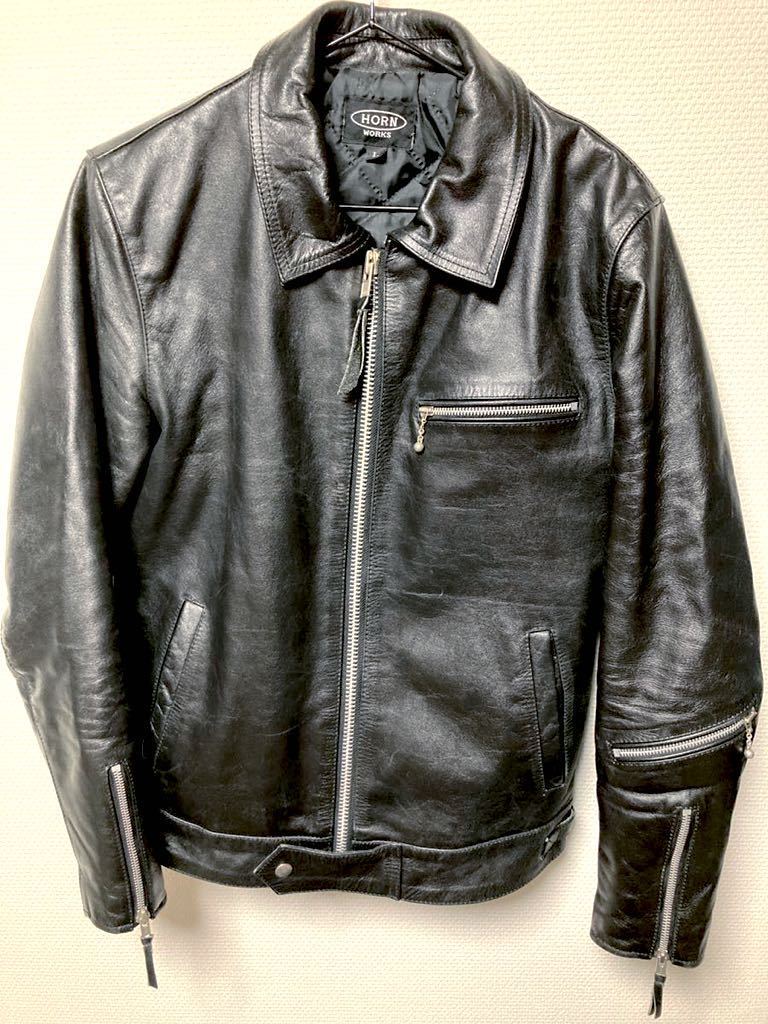 HORN WORKS 水牛 バッファローUKタイプ 襟付き シングルライダース n1376_1.jpg?fitin=272:272
