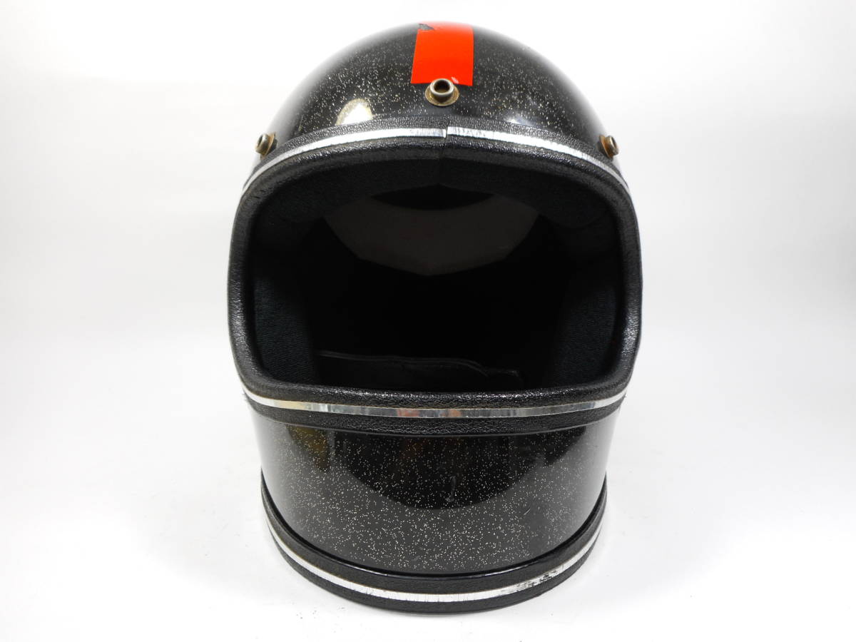 70s GRANT SPORTSMAN フルフェイスヘルメット 黒ラメ ☆70年代 