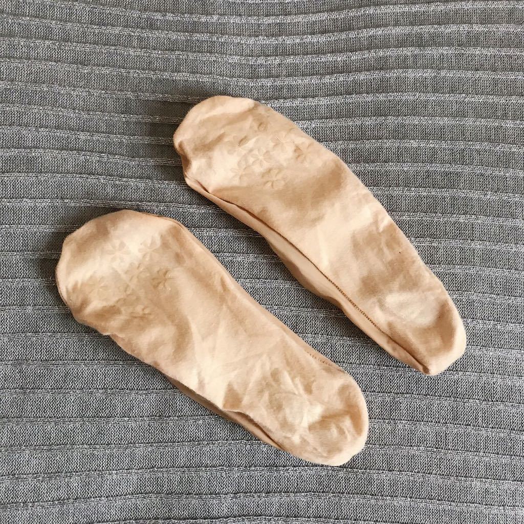 フットカバーフェチ 新品】eco＊整理品 フットカバー ベージュ／レディース靴下 ショートソックス JK JD OL向き フェチ様 裏面滑り止め ＊難あり  エコの落札情報詳細 - Yahoo!オークション落札価格検索 オークフリー
