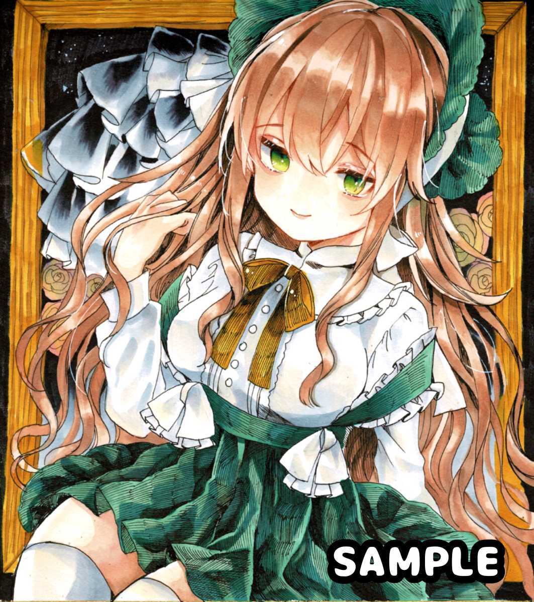 新品 同人手描きイラスト オリジナル 色紙 コピック 水彩 の落札情報詳細 ヤフオク落札価格情報 オークフリー スマートフォン版