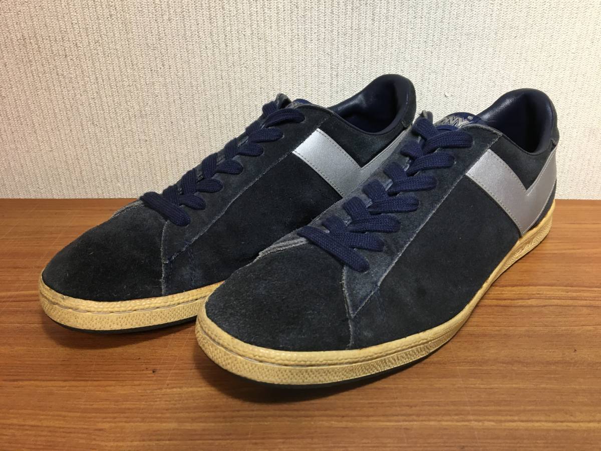 レア ビンテージ 85年製 台湾製 Pony ポニー スエード スニーカー 29cm ネイビーxシルバー 紺銀スターター Campus オールド Puma の落札情報詳細 ヤフオク落札価格情報 オークフリー スマートフォン版