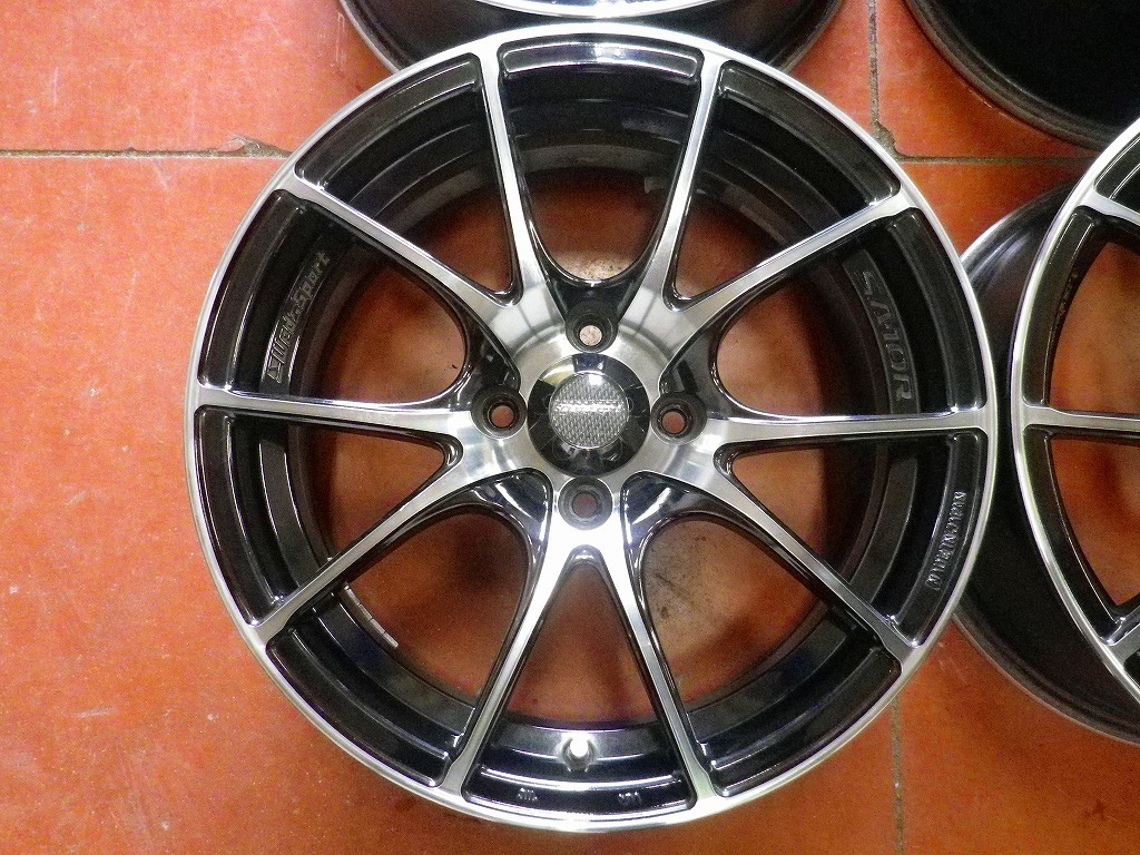PW2827♪ホイールのみ!4本販売♪WEDS SPORT SA-10R♪PCD100!16