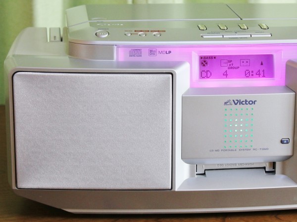 Victor ビクター MD/CDラジカセ Clavia RC-T15MD-S（超希少稼働品 