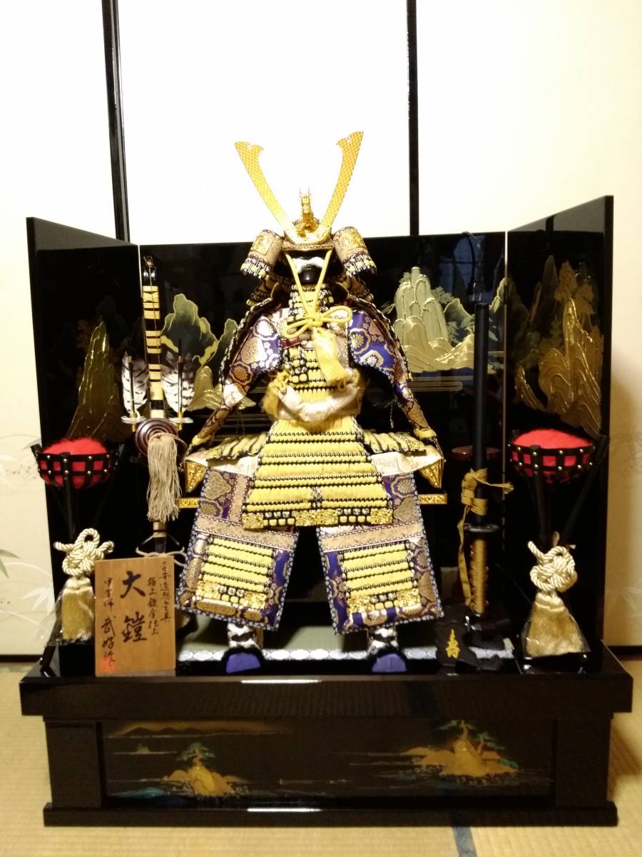 五月人形兜鎧倉片人形こどもの日置物骨董品