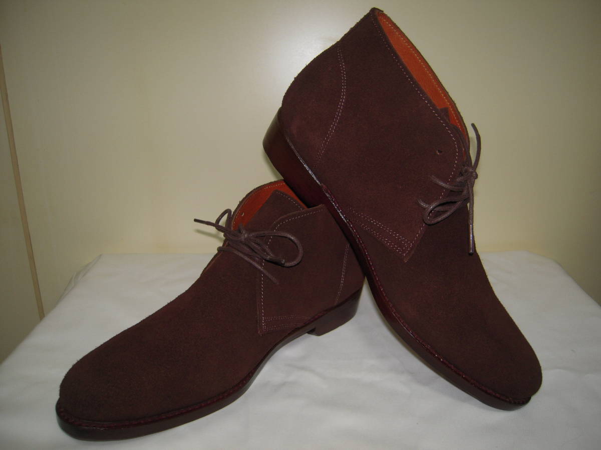 新品 新品 新古品 Glenford グレンフォード 本革スエード チャッカブーツ 革底 約65 Off の落札情報詳細 ヤフオク落札価格情報 オークフリー スマートフォン版