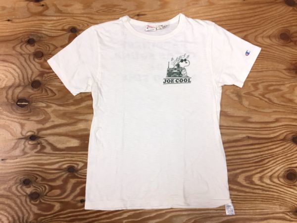 送料240円 チャンピオン Champion 復刻ランタグ Peanuts スヌーピー コラボ 両面プリント 半袖tシャツ レディース 綿100 S 白 の落札情報詳細 ヤフオク落札価格情報 オークフリー スマートフォン版