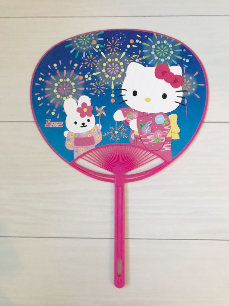 新品】□夏を涼しく！団扇/うちわ フコク生命 サンリオ ハローキティ