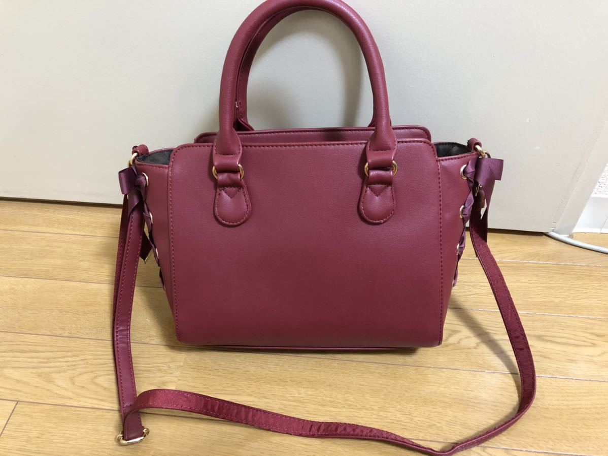 マジェスティックレゴン Majestic Legon 2way レースアップ リボンショルダーバッグ ハンドバッグ ボルドー レッド 赤 編み上げ 姫系 の落札情報詳細 ヤフオク落札価格情報 オークフリー スマートフォン版