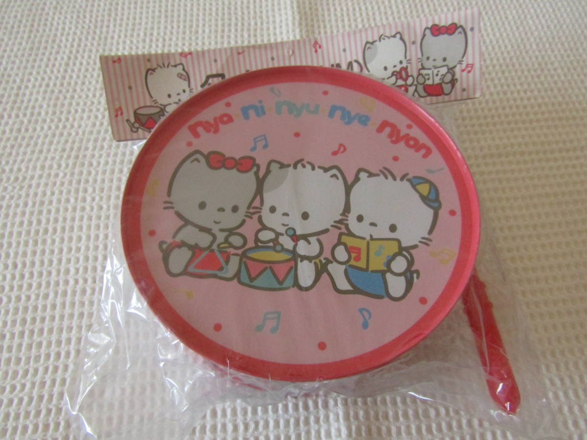 ニャニィニュニェニョン タイコ（DRUM）サンリオバチ付き未使用未開封昭和 新品】◇ニャニィニュニェニョン◇にゃにぃにゅにぇにょん◇たいこ
