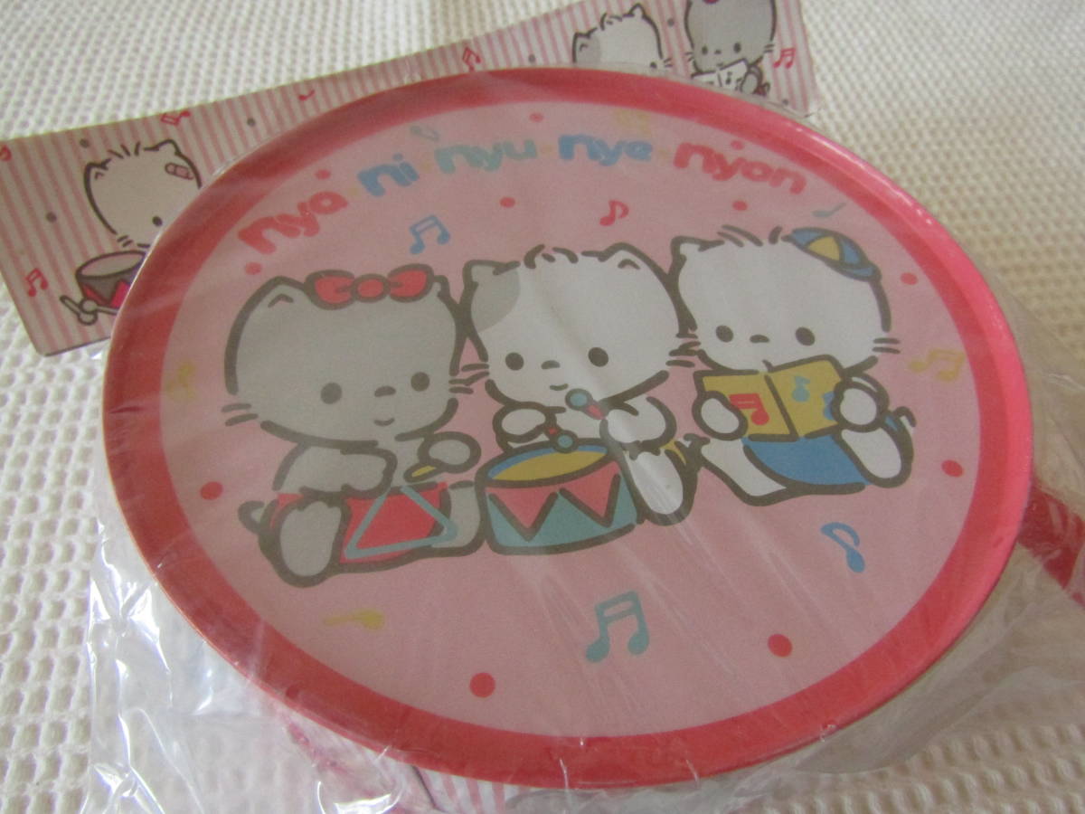 ニャニィニュニェニョン タイコ（DRUM）サンリオバチ付き未使用未開封昭和 新品】◇ニャニィニュニェニョン◇にゃにぃにゅにぇにょん◇たいこ