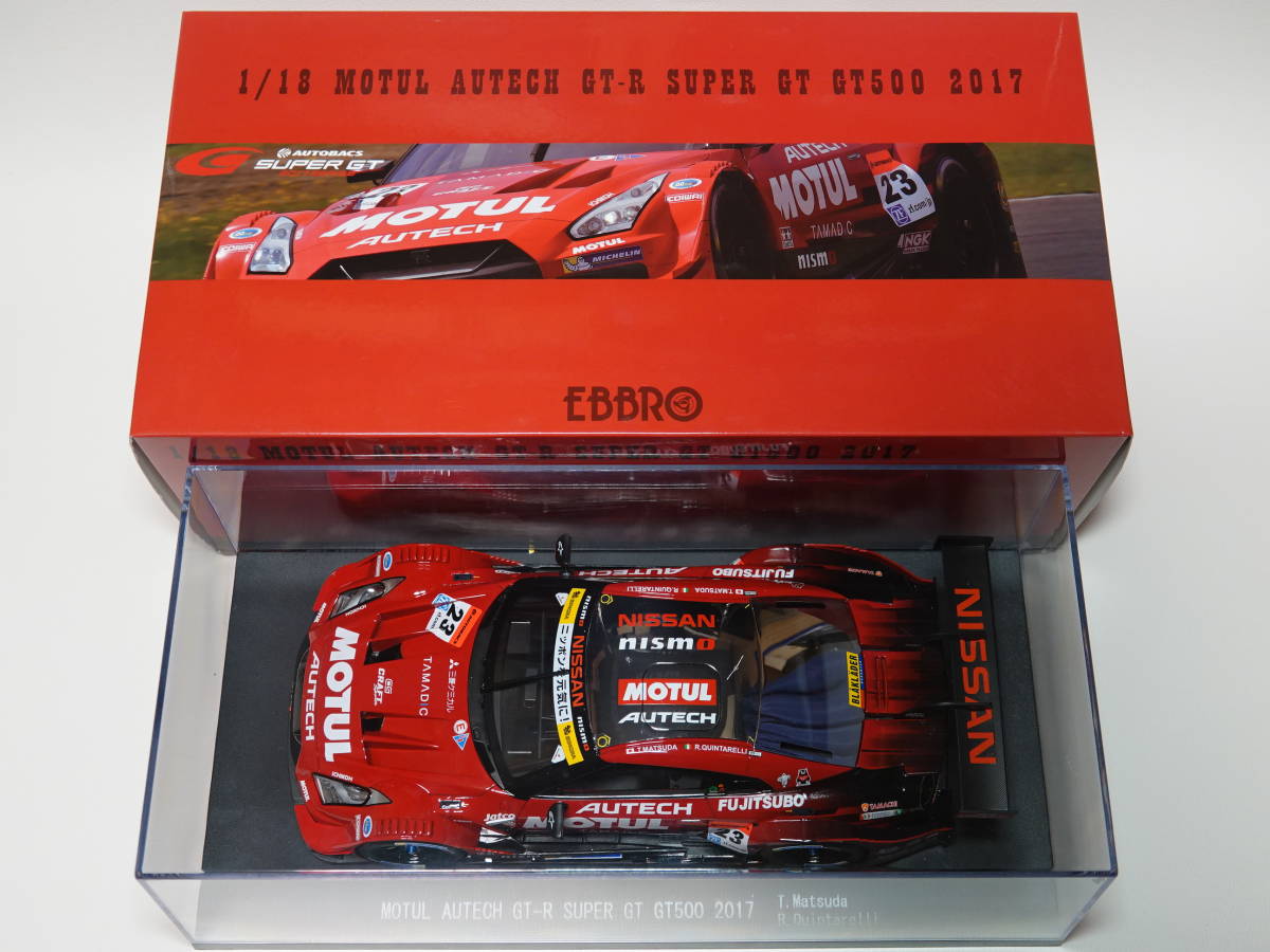 EBBRO エブロ 1/18 モチュールオーテック GT-R (R35) SUPER GT500 2017