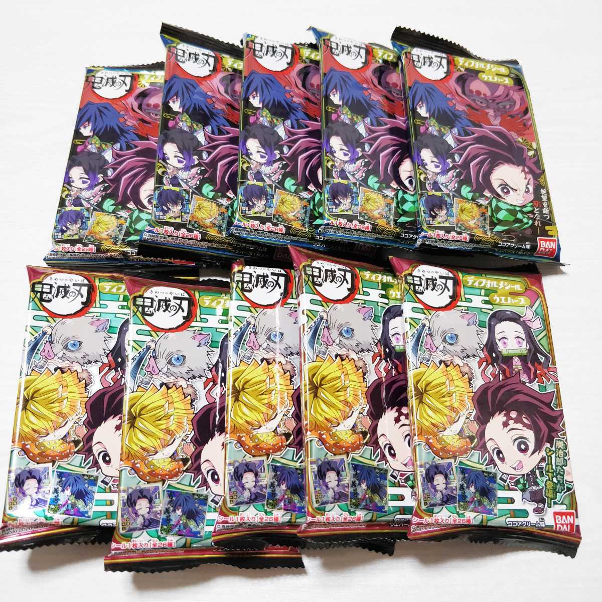 新品 鬼滅の刃 ディフォルメシール ウエハース きめつ 鬼滅 10個セット ココア味 デフォルメシールウエハース 10枚 うえはーす きめつのやいば の落札情報詳細 ヤフオク落札価格情報 オークフリー スマートフォン版